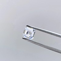 Pierres de Moissanite Synthétique de Laboratoire Taille Asscher, Qualité DEF VVS, avec Effet de Couleur/Feu, Tailles 3x3mm-10x10mm