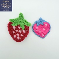 Patch Appliqué en Crochet Fait Main en Fil de Coton, Motif Fruits, pour Vêtements, Sacs, Chapeaux, Accessoires Textiles DIY