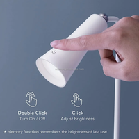 Lampe de bureau LED Rotation à 180 ° Lampe de table pour bureau maison Rechargeable par USB 3 couleurs Dimmable Eye-Caring Wall Touch Liseuse