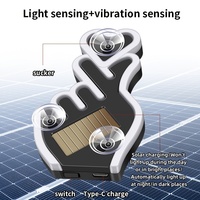Nouvelle lampe de voiture intelligente à capteur de geste avec néon en forme de cœur à 4 couleurs changeantes pour vitre arrière 12V