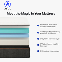 Matelas compressé en tissu maillé 3D de luxe dans un sac Matelas en mousse souple pour le confort et le soutien ultimes