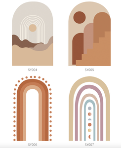 Vinilos Decorativos de Pared de PVC Estilo Nórdico, Adhesivos Removibles con Forma de Arco, Regalo para Bebés, Adhesivo de Pared con Forma de Arco - Product Image 6