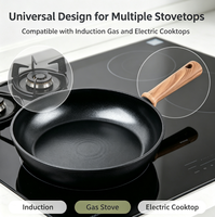 Set Peralatan Masak Titanium Murni Multi Ukuran Multi Jenis Panci Masak Rumah Tangga Wajan Penggorengan Wajan Datar Universal untuk Kompor Induksi Gas