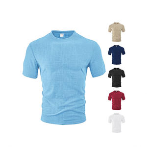 Polo de Manga Corta para Hombre, Estilo Casual, Holgado, Transpirable, Cuello Redondo, en Blanco, Azul Marino, Negro, Borgoña, Caqui Claro - Product Image 5