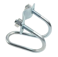 Vente directe d'usine, pince à tuyau en acier robuste, double en forme de U et simple en forme de U, boucle à boulon croisé pour une fixation sécurisée