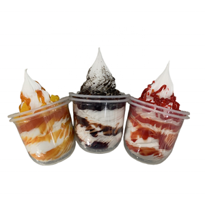 360ML 12OZ Italie Classique Glace Soft Sundae, confiture de fruits sucrée, <span class=keywords><strong>Nutella</strong></span>, chocolat, mangue, modèle alimentaire factice, ornement pour vitrine de produits surgelés - Product Image 1