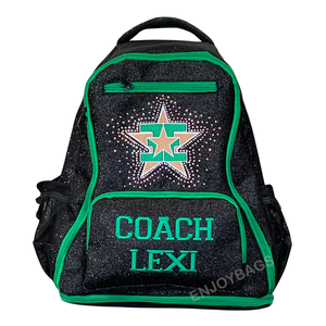 <span class=keywords><strong>Precio</strong></span> de fábrica Calidad Premium Ligero Brillo Cheer Bag Deportes Viaje Sparkle Mochila para Mujeres Niñas - Product Image 2
