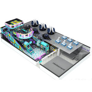 Équipement <span class=keywords><strong>de</strong></span> terrain <span class=keywords><strong>de</strong></span> jeux intérieur pour enfants avec <span class=keywords><strong>jeu</strong></span> <span class=keywords><strong>de</strong></span> réalité virtuelle pour centres commerciaux - <span class=keywords><strong>Construction</strong></span> en PVC et métal, capacité supérieure à 100 personnes - Product Image 1