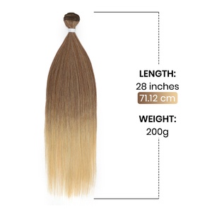 Extensions de cheveux synthétiques lisses en lots, texture douce, sans nœuds, vente en gros, extensions de cheveux synthétiques pour tresses au crochet - Product Image 5