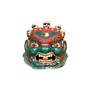 High Quality Price Home Hand Carved Wooden Mask Religious Decor