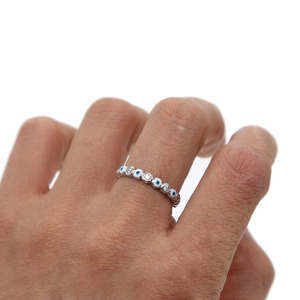 Platinum Plated Lucky <strong>Evil</strong> Shape <strong>Eye</strong> CZ Eternity Engagement <strong>Ring</strong> Trendy Cute Lovely Girl Women Zirconia Band Finger <strong>Rings</strong> - Product Image 4