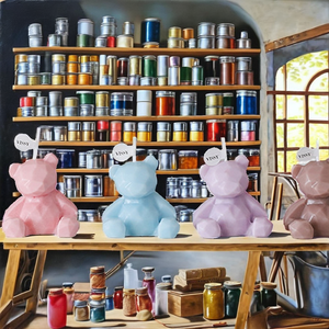 Bear Shape Soy Wax Scented <b>Candle</b> for Weddings <b>Easter</b> Halloween Birthday Party Decoration Ornament Baptism gift - Product Image 2