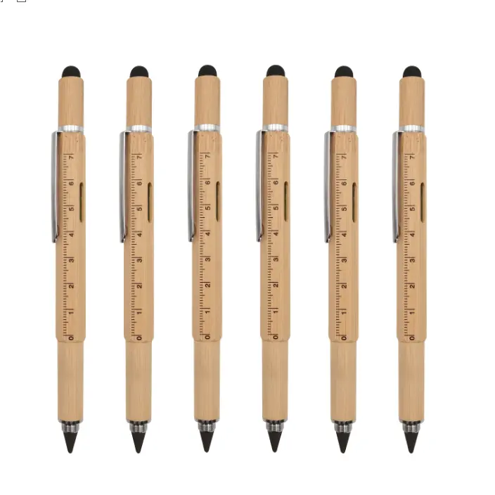 Оптовая продажа многофункциональная вечная карандаш Экологически чистая бамбуковая ручка для школьного офиса