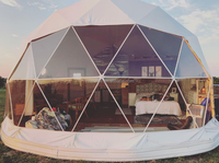 Tente igloo de 7 à 10m de diamètre, dôme géodesique, tente de camping, hôtel de luxe, maison, glamping, tente ronde
