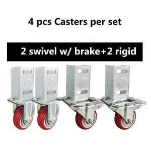 Rack Em Forma De U Roda Universal Grande Rolamento Substituição Cremalheira Travagem De Roda De Máquinas Pesadas Institucional Roda De Borracha Rack <span class=keywords><strong>Caster</strong></span> - Product Image 6