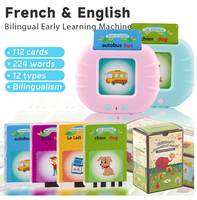 Lector de tarjetas inteligentes de mano, tarjetas de impresión USB, tarjetas de conversación flash personalizadas para bebés educativas en inglés
