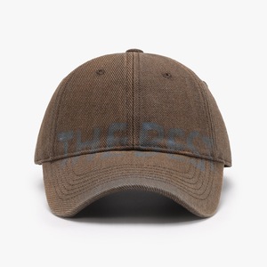 Gorra de béisbol de uso diario personalizada 100% algodón Distress con logotipo de impresión personalizado - Product Image 4