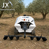 Tondeuse à chenilles diesel multifonction CE avec télécommande, coupe-herbe, motoculteur rotatif, trancheuse, largeur de coupe 800 mm GZ800