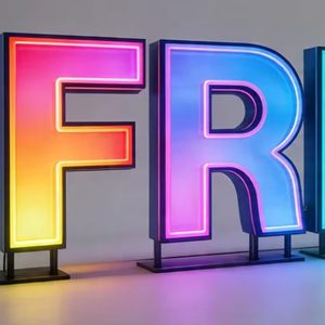 Letras Iluminadas con Canal LED 3D Personalizadas para Logotipo de Gasolinera o Tienda de Conveniencia - Product Image 1