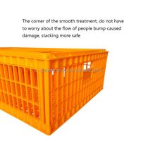 Cage de transport en plastique pour volailles, caisse à poulets pour le transport de poulets vivants