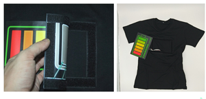 Maglietta con pannello EL per vestiti musicali a LED di buona qualità maglietta illuminata in cotone luminoso attivato dal suono - Product Image 5