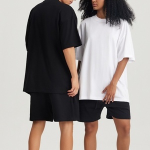 T-shirt Homme 100% Coton Oversize Uni Col Rond Manches Courtes Impression Personnalisée Décontracté Streetwear - Product Image 2