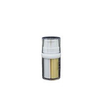 Bouteille Airless à Double Chambre de Notre Usine, Double Contrôle 0.3oz+0.3oz, Bouteille Cylindrique Sous Vide pour Crème Contour des Yeux et Crème Visage