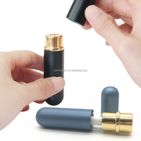 Flacon diffuseur de parfum à bâtonnets en aluminium de haute qualité 5 ml, inhalateur nasal en métal, flacon d'aromathérapie avec bande de coton