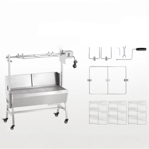 Nhỏ Pig Lamb Rotisserie rang xay với Back Cover Guard 25 Wát động cơ cho Ngoài Trời Bbq grills - Product Image 1
