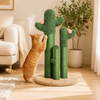 Nouveau modèle 2026 du fabricant chinois : Arbre à chat et griffoir pour chats en feuille de palmier, bois et corde de sisal, grand modèle
