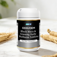 Comprimés de Maca Noire, Ginseng et Rhodiola Rosea pour Améliorer les Capacités - 2 Comprimés par Jour - Formule Naturelle - Améliore l'Immunité et l'Énergie - Complément pour Adultes