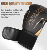 Gants de boxe professionnels en cuir PU, ajustables, pour adultes, personnalisables, pour le combat Sanda, Muay Thai, pratiques en extérieur