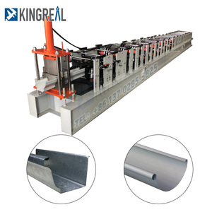 Ekstrüde alüminyum oluklar yapma makinesi paslanmaz galvanizli çelik yağmur oluk rulo şekillendirme makinesi - Product Image 2
