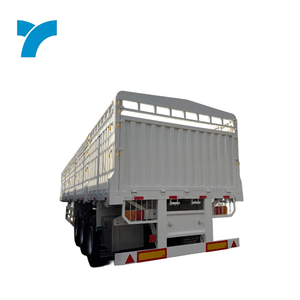 Semirremolque de Carga a Granel de Alta Calidad de Fábrica con 3 y 4 Ejes, Remolque de Valla Alta <span class=keywords><strong>para</strong></span> <span class=keywords><strong>Ganado</strong></span> y Animales, en Venta - Product Image 1