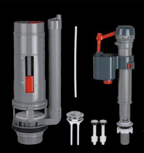 BJ-1411 Chất lượng cao cổ điển tuôn ra Van lắp ráp nhựa phù hợp cơ chế cho dual-tuôn ra hai mảnh khách sạn nhà vệ sinh bể nước - Product Image 1