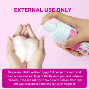 Aromlife частная марка Йони мыть органические вагинальный баланс ph Женская гигиена Интимная Вагина пробиотики пена мыть 150 мл