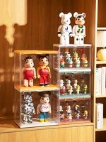 Boîte de rangement pour figurines de luxe personnalisée en PS haute transparence, empilable, durable, vitrine pour figurines en stock