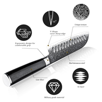 Ensemble de couteaux de cuisine japonais de qualité supérieure en acier Damas à 67 couches, couteaux Santoku, Nakiri, utilitaires, à désosser, Kiritsuke avec manche G10