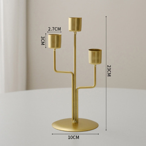 Candelabro de metal negro, candelabro alto de hierro, centro de mesa, portavelas para bodas, fiestas y decoración del hogar. - Product Image 4