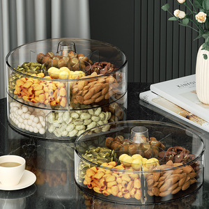 Boîte de rangement ronde pour collations, grande capacité, plateau à fruits pour la cuisine et les fêtes - Product Image 1