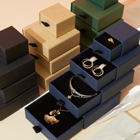 SSeeSY Faible MOQ Logo Personnalisé Boucle d'Oreille Bracelet Collier Bague Boîtes Cadeau Carton Kraft Emballage Bijoux