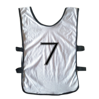 Maillots d'entraînement de football personnalisés numérotés à bas prix, 100 % polyester, gilets de football