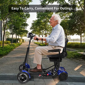 Motocicleta eléctrica T2 de 4 ruedas, 500W, motores duales, movilidad plegable para personas discapacitadas/mayores, ciclomotor de 18Ah, EE. UU. Stock - Product Image 6