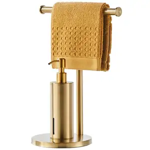 Porte-serviettes sur pied avec distributeur de savon distributeur de savon domestique ingénierie hôtelière distributeur de savon 400ML