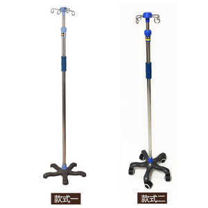 Soporte de suelo para viales de suero Heng Longhao, modelo Pentagon alto con ruedas para uso hospitalario - Product Image 3