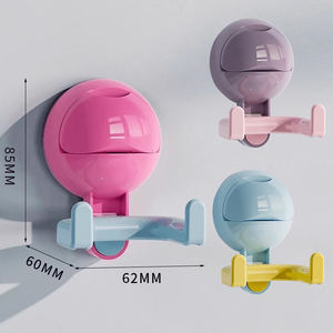 Crochet à ventouse double tête en plastique, sans perçage, étanche, écologique, capacité de charge 5 kg, pour salle de bain, cuisine, salon - Product Image 6