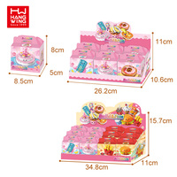 HW enfants nouveau jeu assemblage briques jouer maison jouets à la mode ornements restauration rapide dessert construire amusant blocs de construction filles enfants ensemble