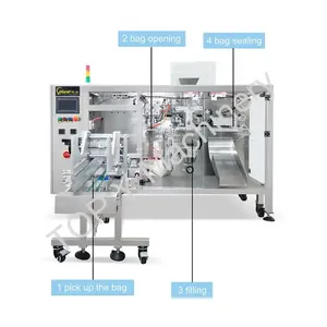 Tam otomatik deniz gıda kurutulmuş istiridye kurutulmuş abalone kurutulmuş balık tarak tartım ve vakum doypack paketleme makinesi - Product Image 6