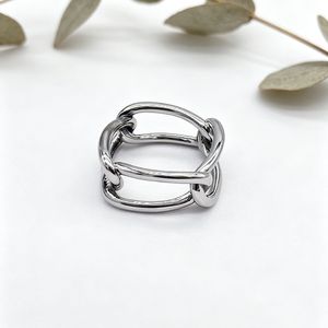 Anillo geométrico yunnique, oro, plata, unisex, diseño minimalista, regalo de joyería de moda - Product Image 3