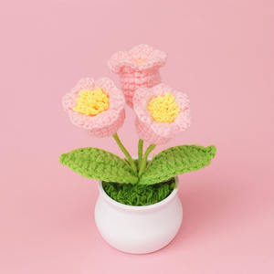 Gran oferta, girasol de ganchillo, flor de lirio del valle, <span class=keywords><strong>flores</strong></span> hechas a mano, patrón de ganchillo para graduación, Navidad, Año Nuevo chino - Product Image 3